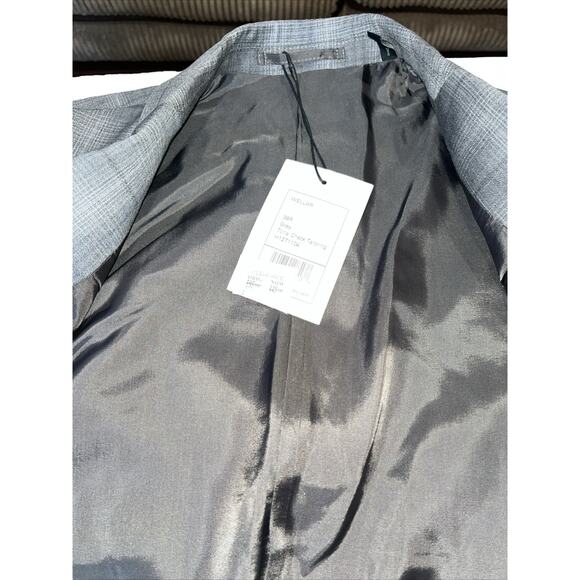 Men’s Theory Grey 2 Button Single Vent Wool Blazer 38R NWT - Picture 7 of 10
